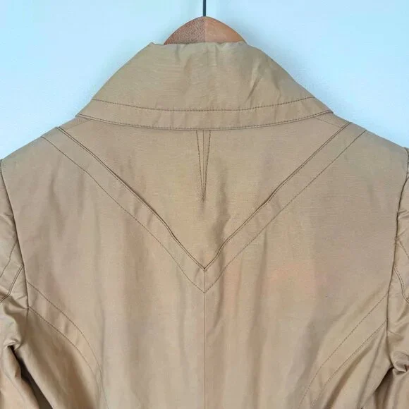 J. LINDEBERG Swedish Designer Trench Coat - Camel/Tan - Size 38 - Timeless Style - Picture 7 of 14